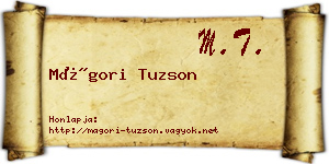 Mágori Tuzson névjegykártya